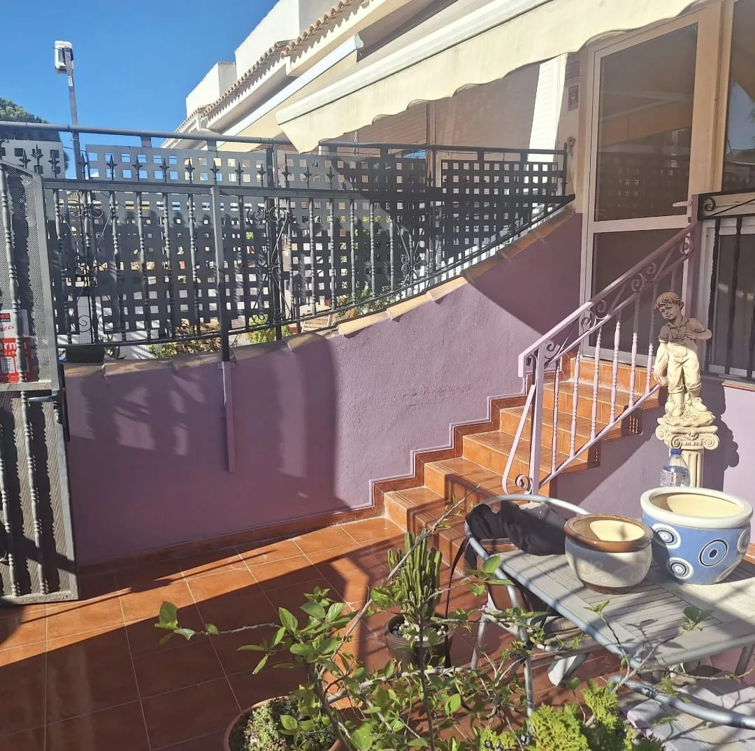 Before photo of a painting and repair project.