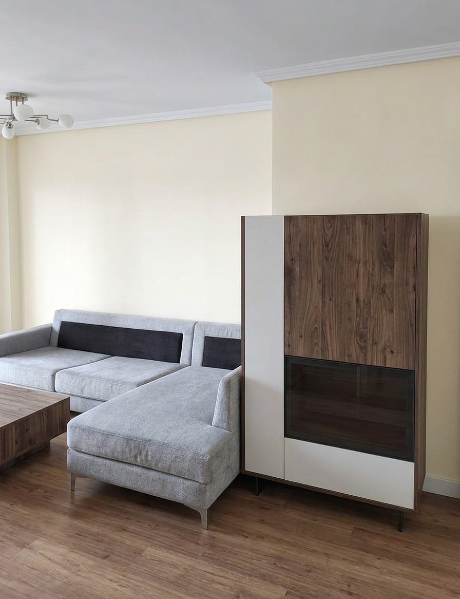 Before photo of a painting and repair project.