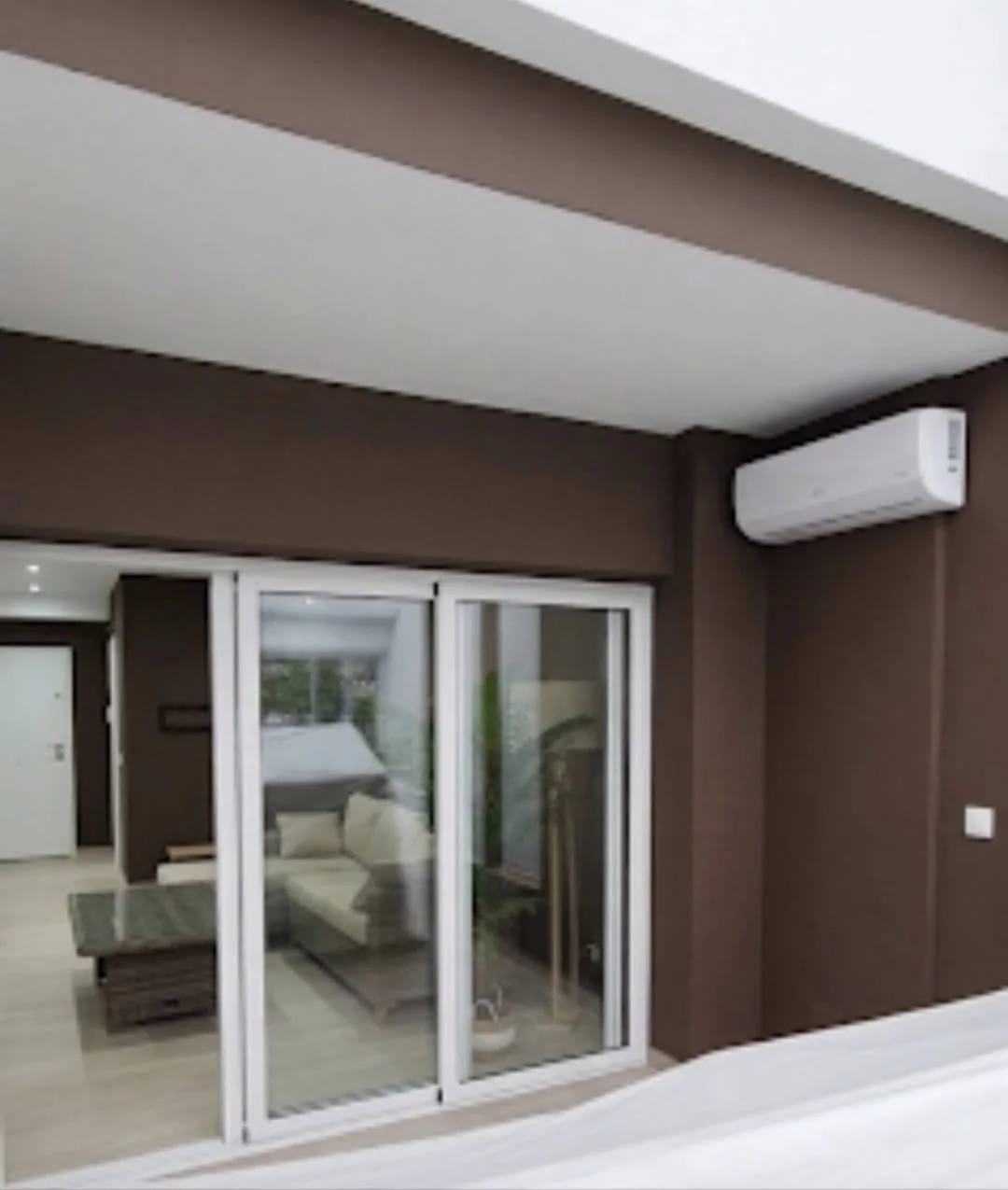 Final terrace finish with a uniform exterior-grade paint system.